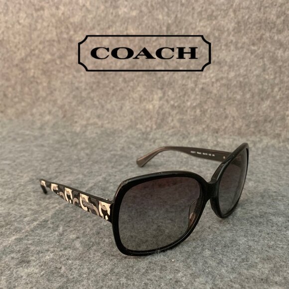 Coach HC 8032 Women’s L908 Perri 5022/11 Black Sunglasses 58-15-125 - Picture 1 of 15